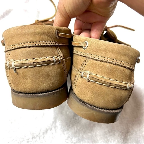 TIMBERLAND 11.5M 2-Eye Boat Shoes Sailing Shoes Men Deck Shoes Moccasins Taupe main image 5